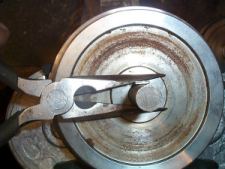 Pliers to help stop the wedge bending