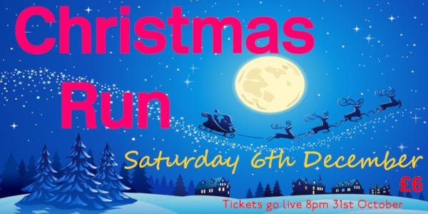 Tickets online only Christmas Run